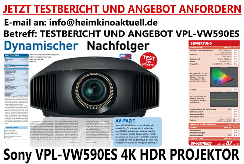 Test Sony VPL-VW590ES Audiovision